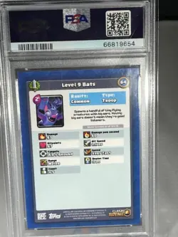 2018 Topps Clash Royale Card Indigo parallel BATS PSA 6 - Image 2