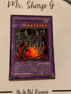 CYBERFINSTERNIS DRACHE - 1. AUFLAGE DP04-DE014 DE Yu Gi Oh! CARD SUPER RARE HOLO - Image 4