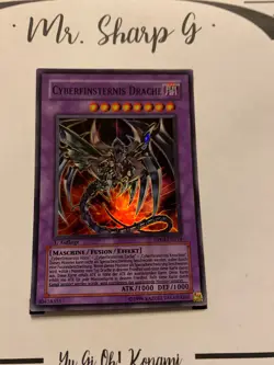 CYBERFINSTERNIS DRACHE - 1. AUFLAGE DP04-DE014 DE Yu Gi Oh! CARD SUPER RARE HOLO - Image 5