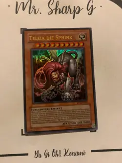 TELEIA DIE SPHINX - EP1-DE003 DEUTSCH Yu-Gi-Oh! CARD ULTRA RARE HOLO KONAMI - Image 2