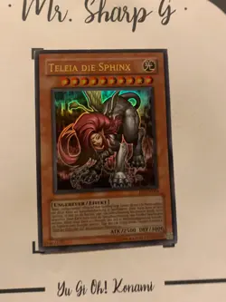TELEIA DIE SPHINX - EP1-DE003 DEUTSCH Yu-Gi-Oh! CARD ULTRA RARE HOLO KONAMI - Image 3