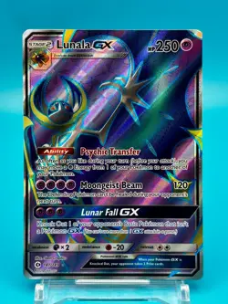 Lunala Gx Ultra Rare Holo Pokemon Sun & Moon Card 141/149 NM Full Art TCG - Image 2