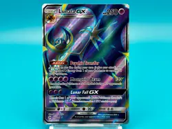 Lunala Gx Ultra Rare Holo Pokemon Sun & Moon Card 141/149 NM Full Art TCG - Image 3
