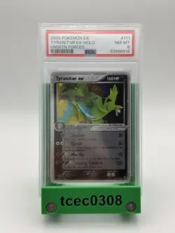 Tyranitar ex - Holo - 111/115 - Unseen Forces - Graded PSA 8 - 2005 Pokemon Card - Image 1
