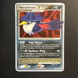 Honchkrow LV. X 132/132 Ultra Rare Holo Pokemon Secret Wonders 2007 LP+ - TCG - Image 1