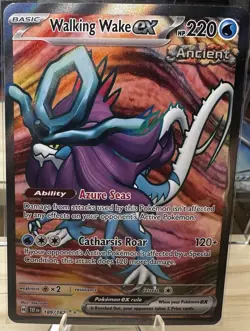 Pokemon TCG Walking Wake ex 189/162 Temporal Forces Full Art Rare NM/MT - Image 1