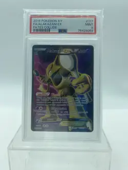 Alakazam EX 117/124 Fates Collide 2016 Pokemon Full Art Ultra Rare PSA Mint 9 - Image 1
