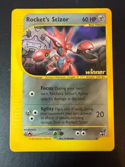 2003 Pokemon Rocket's Scizor #4 Best Of Game Winner WOTC Promo - Image 1