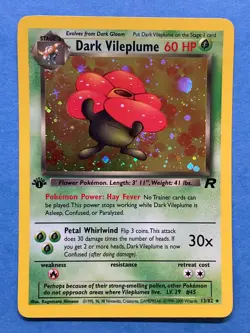 Pokemon 1st Edition Holo Dark Vileplume- Team Rocket 13/82- NM - Image 1