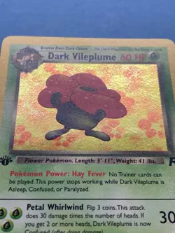 Pokemon 1st Edition Holo Dark Vileplume- Team Rocket 13/82- NM - Image 3