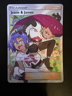 Pokemon Jesse & James 68/68 Full Art Holo TCG Hidden Fates 2019 PACK FRESH - Image 1