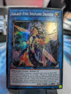 YuGiOh! Galaxy-Eyes Solflare Dragon MP19-EN188 Secret Rare 1st Ed - Image 1