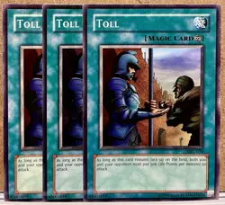 3x Toll [MRL-034] 1st Edition Near Mint Condition Classic Yu-Gi-Oh! Playset - Image 1
