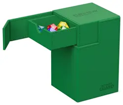 ULTIMATE GUARD GREEN FLIP n TRAY 100+ MONOCOLOR DECK CASE Card Box ccg Xenoskin - Image 4