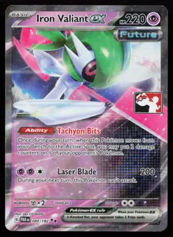 Iron Valiant ex 089/182 Prize Pack Series Cards Pokemon Card - Image 1