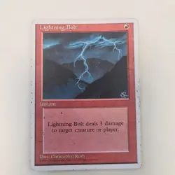 MTG Lightning Bolt Magic The Gathering +free cards. - Image 1