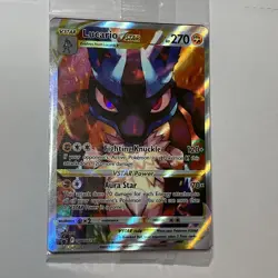 Pokemon TCG Black Star Promo Card Lucario Vstar SWSH 291 NM In Plastic - Image 1