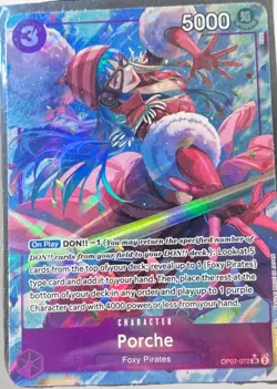 One Piece 3x Secret Rare Purple Cards - Sanji, Charlotte Pudding, Porche - Mint! - Image 3