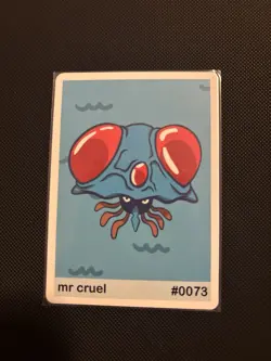 Near Mint Pookiemoot Mr Cruel Tentacruel #0073 Derp Pokemon Fan Art Card - Image 1