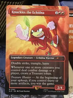 Knuckles the Echidna #2082 NM/M MTG Magic Secret Lair Sonic the Hedgehog Sega - Image 1