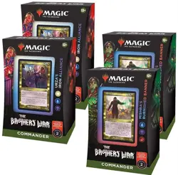 FULL SET 4 MAGIC: THE GATHERING: THE BROTHERS WAR COMMANDER DECKS NEW - Image 2
