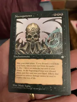 Mtg - Necropotence - Ice Age rare - LP - Image 1