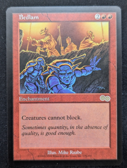 Bedlam - Urza's Saga - NM - MTG - Magic the Gathering - Red - Enchant - Image 1