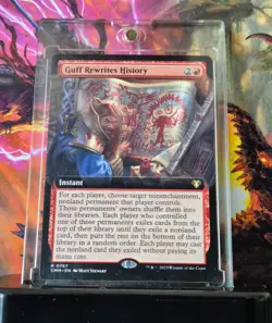 MTG Commander Masters - 0767 Guff Rewrites History EXTENDED ART NM - Image 1