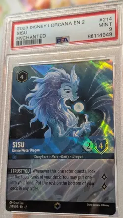 Disney Lorcana Rise of the Floodborn Sisu Enchanted 214/204 PSA 9 - Image 2