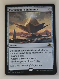 Monument to Endurance - R 0237 MTG Aetherdrift DFT - Image 1