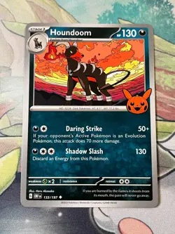 Pokemon Card TCG - Houndoom - Trick or Trade 2024 - 133/197 - Holo Rare - Image 1