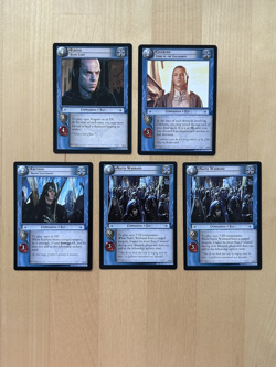 ELF COMPANION COLLECTION (LOT OF 5 RARE CARDS) LORD OF THE RINGS TCG - Image 1