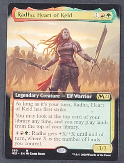 MTG - Radha Heart of Keld - Core Set 2021 - Extended Art, NM Magic The Gathering - Image 1