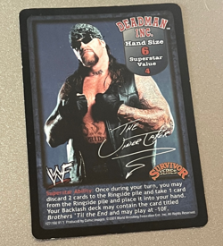 Deadman Inc. (Undertaker) Superstar Card (SS1) - WWF/WWE Raw Deal - Image 1