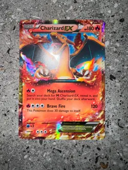 Pokemon TCG Cards Charizard EX XY17 Promo Holo LP (Standard Size) - Image 3