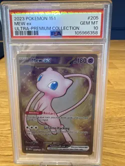 Mew Ex 205 Ultra Premium Collection EN Psa 10 Metal Card - Image 2