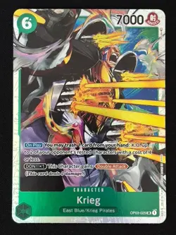 Krieg (OP03-025) - Pillars of Strength (OP03) - One Piece Card Game - Image 1