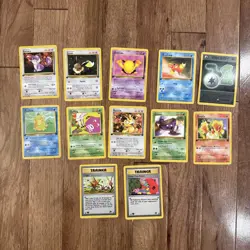 Vintage Pokemon Lot Of 12 1st Edition Team Rocket Cards Meowth Eevee Magikarp - Image 1