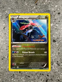 Pokemon TCG Cards Dragalge XY10 Flashfire Prerelease Promo Holo NM - Image 1