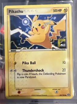 Pikachu - 60/106 - (San Diego Comic Con) Common Promo Pokemon Card Scarce - Image 3