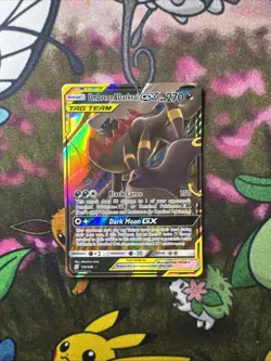 Pokemon TCG Umbreon & Darkrai GX Holo Card 125/236 Sm-Unified Minds TAG TEAM 💎 - Image 1