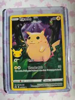 Pikachu special full art pokemon card 005/025 Celebrations 25th Anniversary. - Image 1