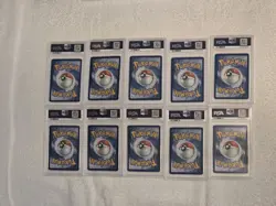 10x Graded Pokemon Card Lot (7)PSA 9 (3)PSA 8 inc Full Art Celebrations Pikachu - Image 2