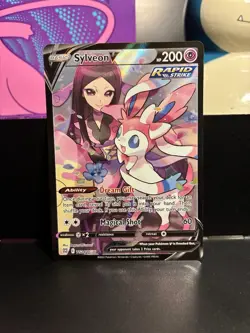 Sylveon V TG14/TG30 Brilliant Stars Trainer Gallery NM Pokemon Card - Image 1