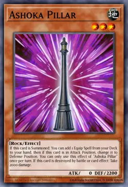 Ashoka Pillar - MZMI-EN018 Super Rare | Yu-Gi-Oh! Card - Image 1