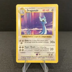 Dragonair 18/102 Shadowless Base Set Vintage Pokemon Card - Image 1