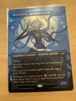 Mm'menon, the Right Hand- Edge of Eternities Borderless Foil MTG-NM - Image 1