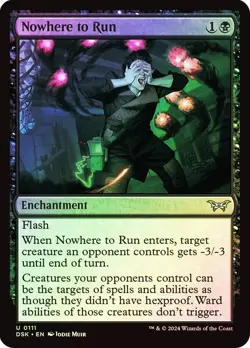 Nowhere to Run Foil Duskmourn: House of Horror NM MTG - Image 1