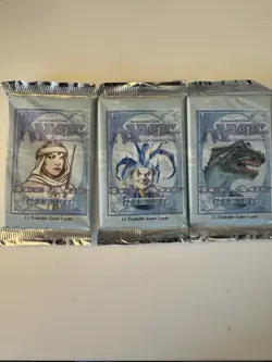 3 MTG ICE AGE Booster Packs NEW unopened Plus Display box - Image 2