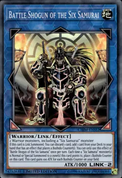 Battle Shogun Of The Six Samurai - Super Rare Limited Ed. CHIM-ENSE2 NM YuGiOh - Image 1